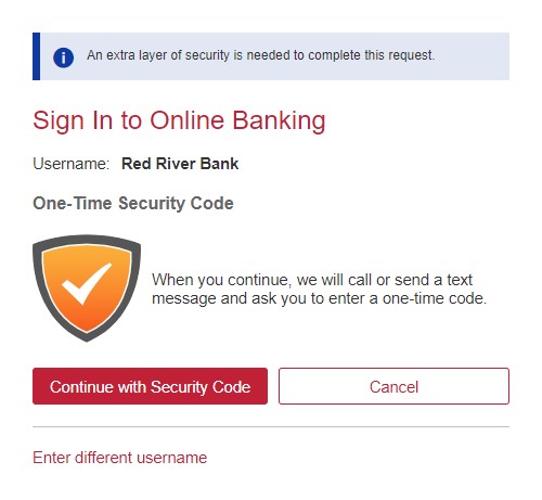 Sign on to Online Banking