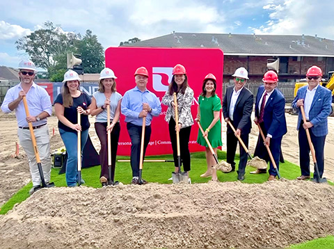ground-breaking ceremony for Metairie Branch